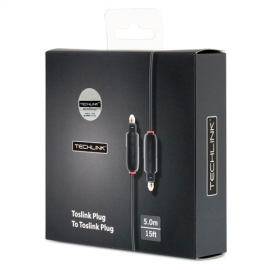 Techlink Wires Toslink to Toslink Optical Lead - 1m (1m - 5m lengths available)