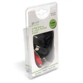 AV:Link 105.102UK 5-pin DIN plug - 4 x RCA plug, 1.2m - Blister