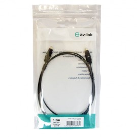 AV:Link Toslink to Toslink Optical Cable 2.2mm Ø - 1m (1m - 5m lengths available)
