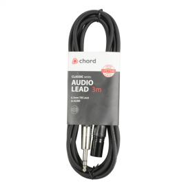 Classic Audio Leads 6.3mm TRS Jack Plug - XLR Male