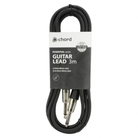 Qtx Standard Guitar 6.3mm Mono Jack Lead - 3m (3m - 6m lengths available)
