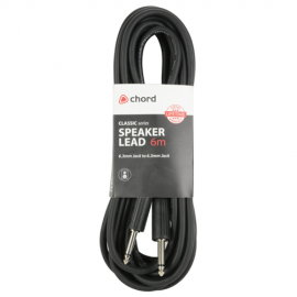 Classic Speaker Leads 6.3mm Mono Jack Plug - 6.3mm Mono Jack Plug - 6m