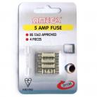 Omega 21135 5amp Mains Fuses – Pack of 4