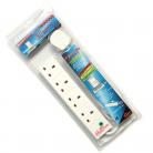 Omega 21274N 13amp 4 Way 2m Surge Protected - Blister