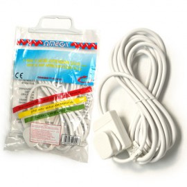 Omega 21605 13amp 1 Way 5m Mains Lead - Bagged