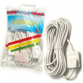 Omega 21619 13amp 1 Way 10m Mains Lead - Bagged