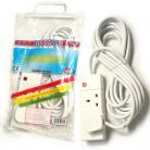 Omega 21621 13amp 2 Way 10m Mains Lead - Bagged
