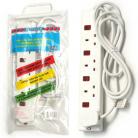 Omega 21352 13amp 4 Way 2m Ind. Switched - Bagged