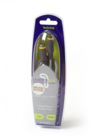 Techlink Wires1st S-Video Plug to S-Video Plug - 1m (1m - 10m lengths available)