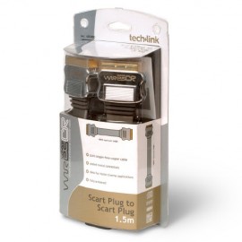 Techlink 680080 WiresCR Premium Flat SCART to SCART 1.5m