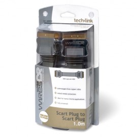 Techlink 680810 WiresCR Premium Coax Plug to Coax Plug - 1m