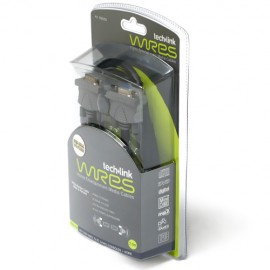 Techlink 690292 WiresNX SVGA D-SUB 15 pin Plug (Male) to SVGA Plug D-SUB 15 pin (Female) - 2m