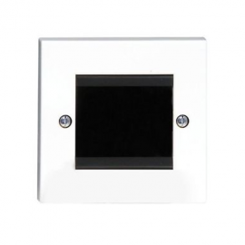 Philex 70435R 2G Cable Entry/Exit Faceplate - White