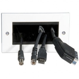Philex 70436R 4G Cable Entry/Exit Faceplate - White
