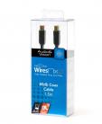 Techlink 710120 WiresNX2 Coax Plug to Coax Plug - 1.5m