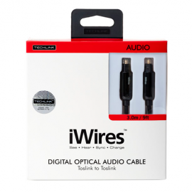 Techlink iWires Toslink to Toslink Optical Lead - 1m (1m - 5m lengths available)