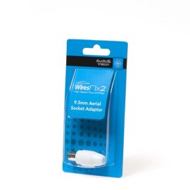 Techlink 710905 WiresNX2 White Antenna Socket 9.5mm (Straight)