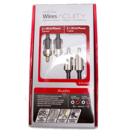 Techlink Wires Acuity 2 x RCA to 2 x RCA - 2m