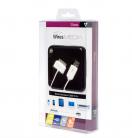 Techlink 726731 WiresMEDIA Apple 30pin Dock Connector to USB2 A Plug, Length: 20cm