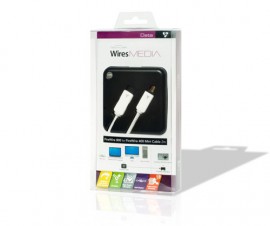 Techlink 726842 WiresMEDIA FireWire 800 Plug to FireWire 400 Mini Plug - 2m