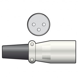 QTX 761.566UK XLR plug, 3-pin