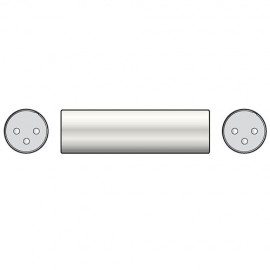 QTX 763.943UK XLR Coupler Male to Male