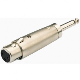 QTX 764.587UK Adaptor XLR socket to 6.3mm mono plug 