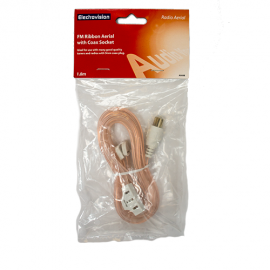 Electrovision A008B FM Ribbon Aerial with Coax Socket - 1.8m