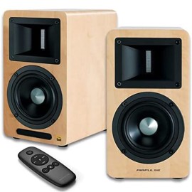 AIRPULSE A80 High Res Audio Certified Active Speaker System - Pine