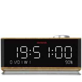 AIWA CR-90BT Bluetooth Alarm Clock with FM Radio and Dual Alarm