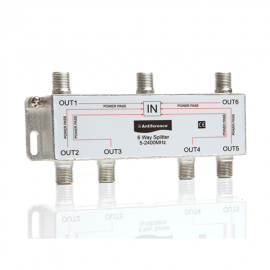 Antiference AS06 High Quality 6 Way Wideband Indoor F Type Splitter