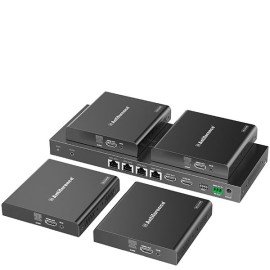 Antiference HDMI0104SCATV3 1x4 4K 18Gbps HDMI CAT6 Splitter with Auto-scaling  