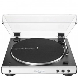 audio-technica AT-LP60XBT Fully Automatic Bluetooth Belt-Drive Turntable - White