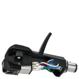 audio-technica AT-VM95EBK/H Elliptical Stereo Cartridge on AT-HS6 Headshell