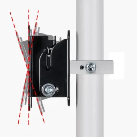 B-Tech BT5963-FD100/W CCTV Ceiling Mount with Tilt Adjustment, White