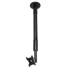 B-Tech BT7553-200/BB Flat Screen Ceiling Mount with Tilt and Swivel - 2m Pole