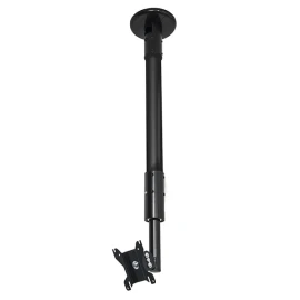 B-Tech BT7553-100/BB Flat Screen Ceiling Mount with Tilt and Swivel - 1m Pole