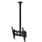 B-Tech BT8424-100/B Flat Screen Ceiling Mount with Tilt (VESA 600 x 400) - 1m Ø50mm Pole