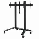 B-Tech BT8516B V2 Universal Twin Screen VC Trolley for 56"-65" Screen Sizes, Black