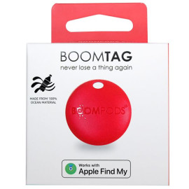 BOOMPODS BOOMTAG Works with the Apple Find My App - Red