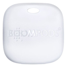 BOOMPODS TAG Rechargeable Works with the Apple Find My App - White