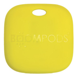 BOOMPODS TAG Rechargeable Works with the Apple Find My App - Yellow