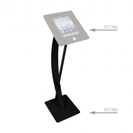 B-Tech BT7393 Tablet Enclosure Curved Floor Stand