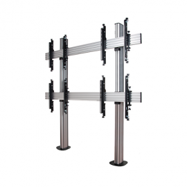 B-Tech System X 2x2 Universal Bolt Down Video Wall Stand, Screens 46 - 60