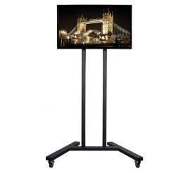 B-Tech Large Flat Screen Display Trolley / Stand - Black