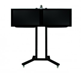 B-Tech Twin Screen VC Trolley with Camera Shelf  - Large