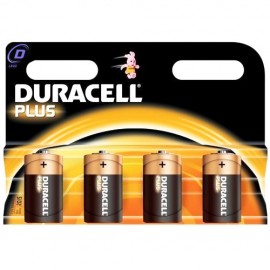 Duracell D Size - MN1344 Plus Range Batteries - 4 Pack