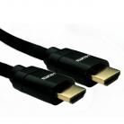 HDMI 2.1 48Gbps Cable with Aluminium Hood & Black Braid - 1m (50cm to 5m)