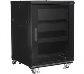 SANUS CFR2115-B1 34" AV Rack 15U Component Rack for Home Theatre Equipment