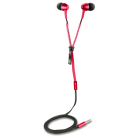 Canyon TEP1R Zipper Cable Earphones (Red)